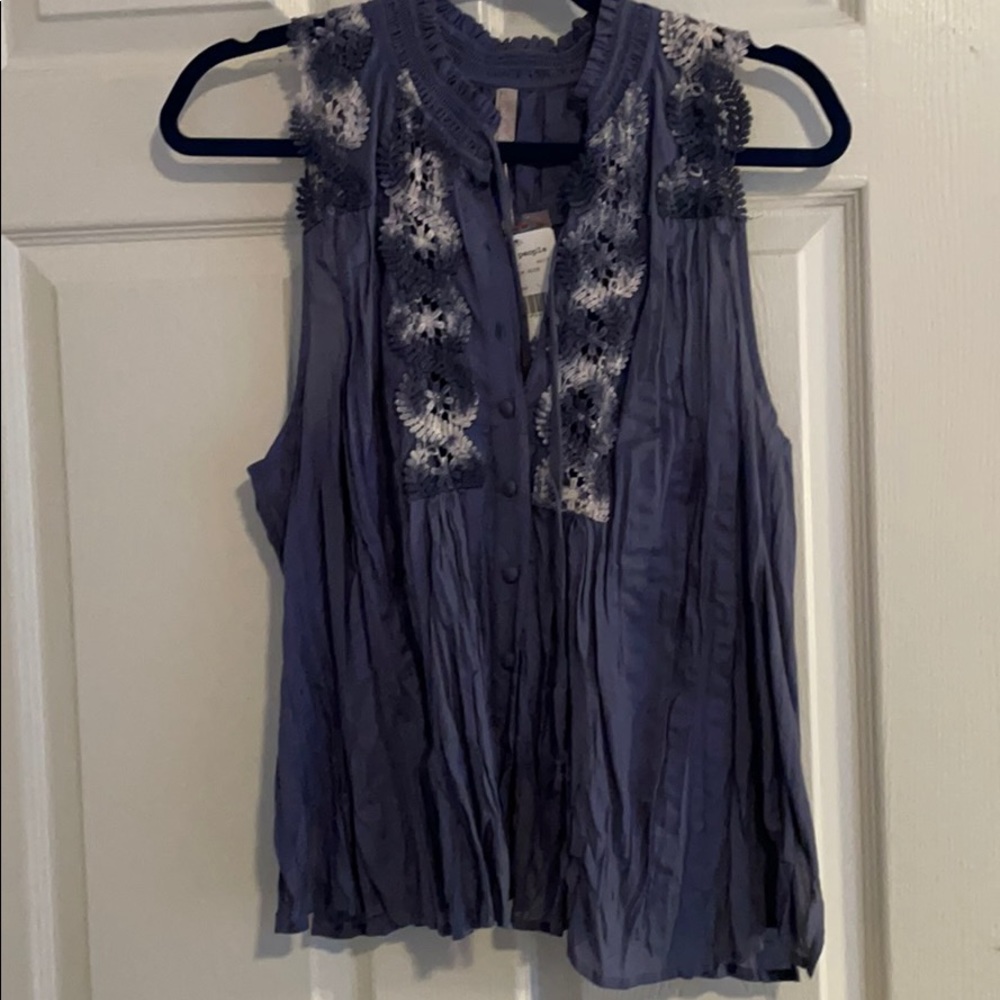 Floral blue cami